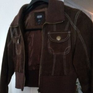 Women's Brown Bomber Jacket